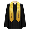 Gold Valedictorian Graduation Stole/Sash with Classic Tips by Wholesale Grad Supply