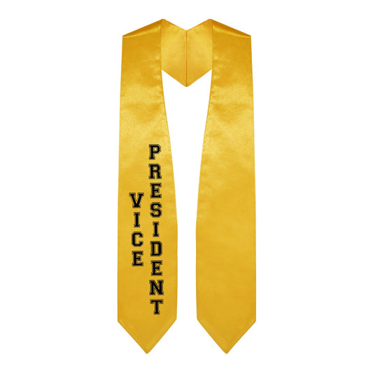 Gold Vice President Graduation Stole by Wholesale Grad Supply