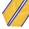 Gold/Royal Blue Plain Graduation Stole with Trim Color & Angled End by Wholesale Grad Supply