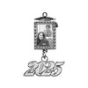 Graduation Tassel Photo Frame Charm With Date Drop by Wholesale Grad Supply