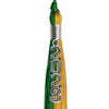 Green/Bright Gold Graduation Tassel with Silver Stacked Date Drop by Wholesale Grad Supply