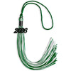 Green/White Mixed Color Graduation Tassel with Black Bling Charm by Wholesale Grad Supply