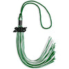Green/White Mixed Color Graduation Tassel with Black Bling Charm by Wholesale Grad Supply
