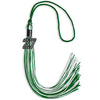 Green/White Mixed Color Graduation Tassel with Black Bling Charm by Wholesale Grad Supply