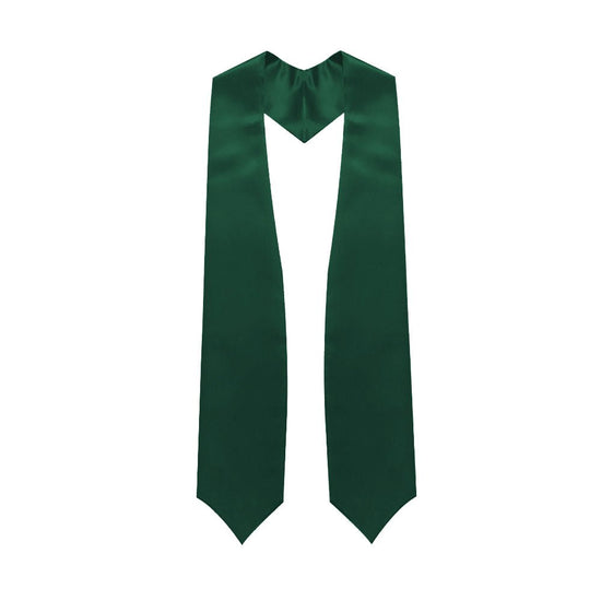 Hunter Green Graduation Stole by Wholesale Grad Supply