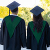 Hunter Green Graduation V-Stole by Wholesale Grad Supply
