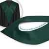 Hunter Green Graduation V-Stole by Wholesale Grad Supply