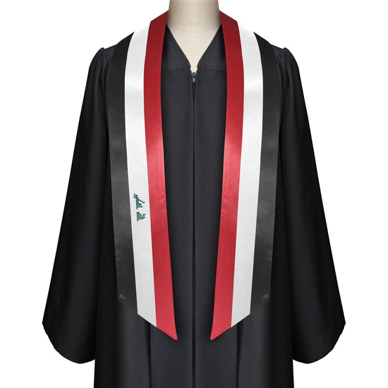 Iraq International Graduation Stole/Sash Study Abroad Graduate by Wholesale Grad Supply