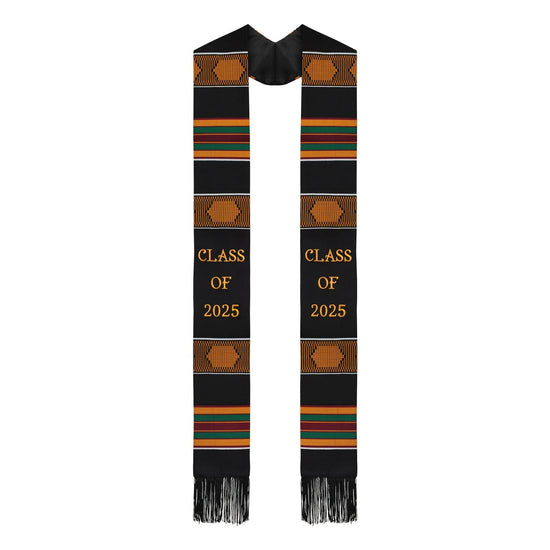 Kente Multi-Color Graduation Stole by Wholesale Grad Supply
