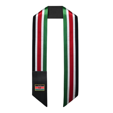 Kenya International Graduation Stole/Sash Study Abroad Graduate by Wholesale Grad Supply