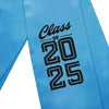 Light Blue Class of 2025 Graduation Stole/Sash with Classic Tips by Wholesale Grad Supply