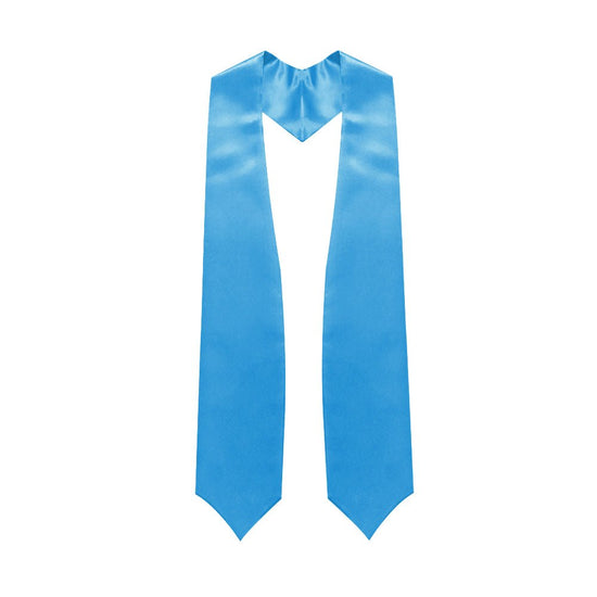 Light Blue Graduation Stole by Wholesale Grad Supply