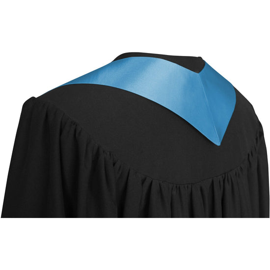 Light Blue Graduation Stole by Wholesale Grad Supply