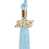Light Blue Graduation Tassel with Gold Bling Charm by Wholesale Grad Supply