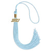 Light Blue Graduation Tassel with Gold Bling Charm by Wholesale Grad Supply