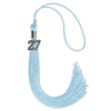 Light Blue Graduation Tassel with Silver Bling Charm by Wholesale Grad Supply
