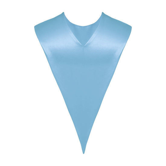 Light Blue Graduation V-Stole by Wholesale Grad Supply