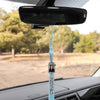 Light Blue Tassel with Photo Frame Charm and Stacked Date Drop by Wholesale Grad Supply