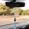 Light Blue Tassel with Photo Frame Charm and Stacked Date Drop by Wholesale Grad Supply
