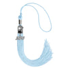 Light Blue Tassel with Photo Frame Charm and Year Date Drop by Wholesale Grad Supply