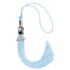 Light Blue Tassel with Photo Frame Charm and Year Date Drop by Wholesale Grad Supply