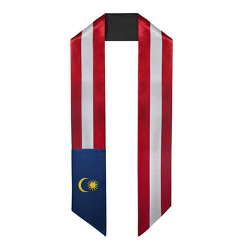 Malaysia International Graduation Stole/Sash Study Abroad Graduate by Wholesale Grad Supply