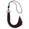 Maroon Graduation Tassel with Silver Bling Charm by Wholesale Grad Supply