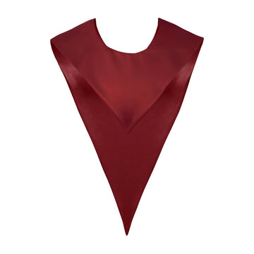 Maroon Graduation V-Stole by Wholesale Grad Supply