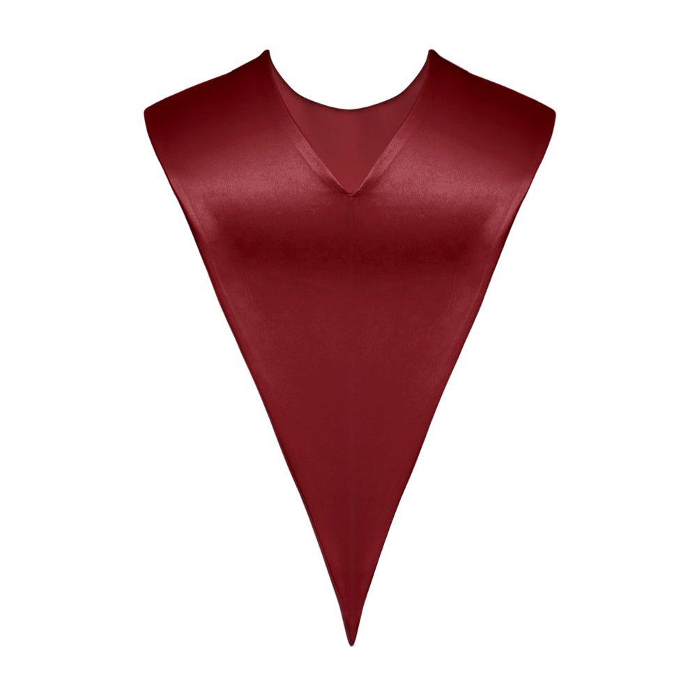 Maroon Graduation V-Stole by Wholesale Grad Supply