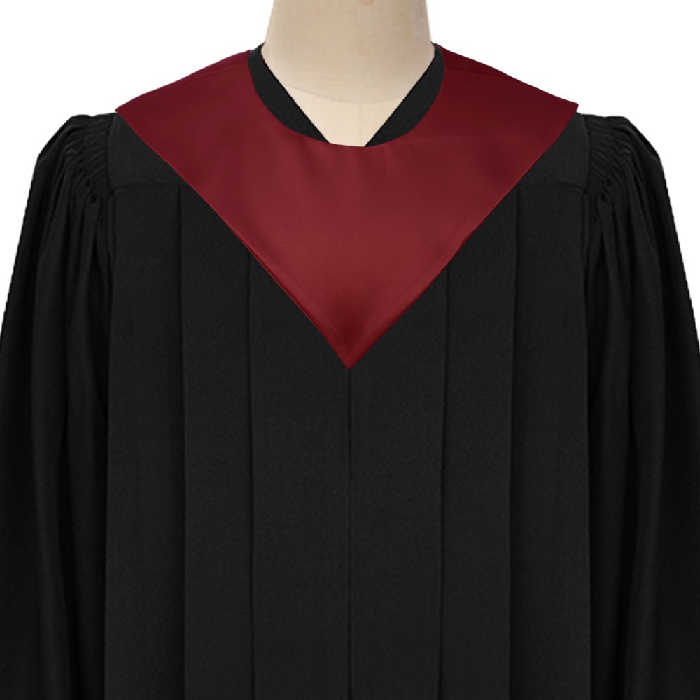Maroon Graduation V-Stole by Wholesale Grad Supply