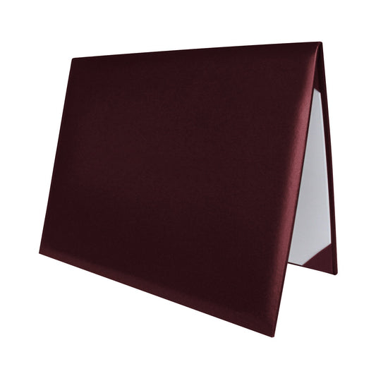 Maroon Plain Diploma Cover for 8.5" x 11" diploma by Wholesale Grad Supply