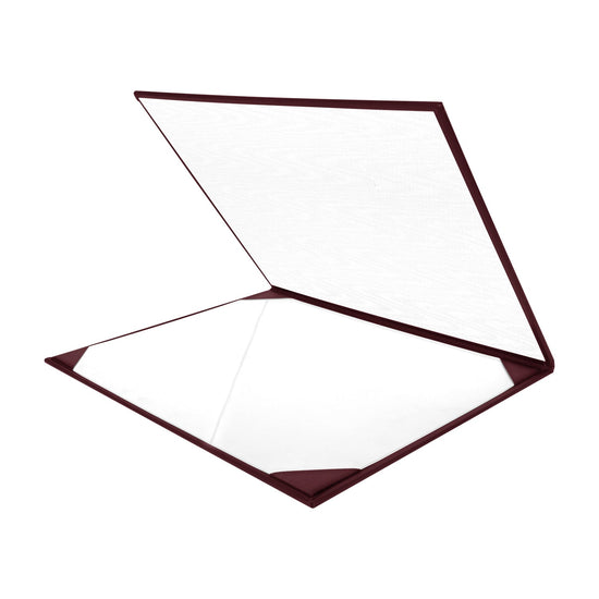 Maroon Plain Diploma Cover for 8.5" x 11" diploma by Wholesale Grad Supply