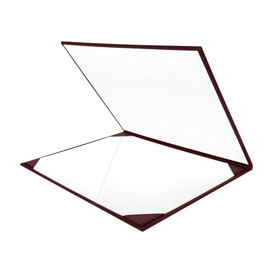 Maroon Plain Diploma Cover for 8.5" x 11" diploma by Wholesale Grad Supply