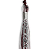 Maroon/Silver/White Mixed Color Graduation Tassel with Silver Stacked Date Drop by Wholesale Grad Supply
