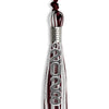 Maroon/Silver/White Mixed Color Graduation Tassel with Silver Stacked Date Drop by Wholesale Grad Supply