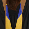 Masters Hood For Business, Accounting, Commerce, Industrial, Labor Relations - Drab/Gold/Royal Blue by Wholesale Grad Supply