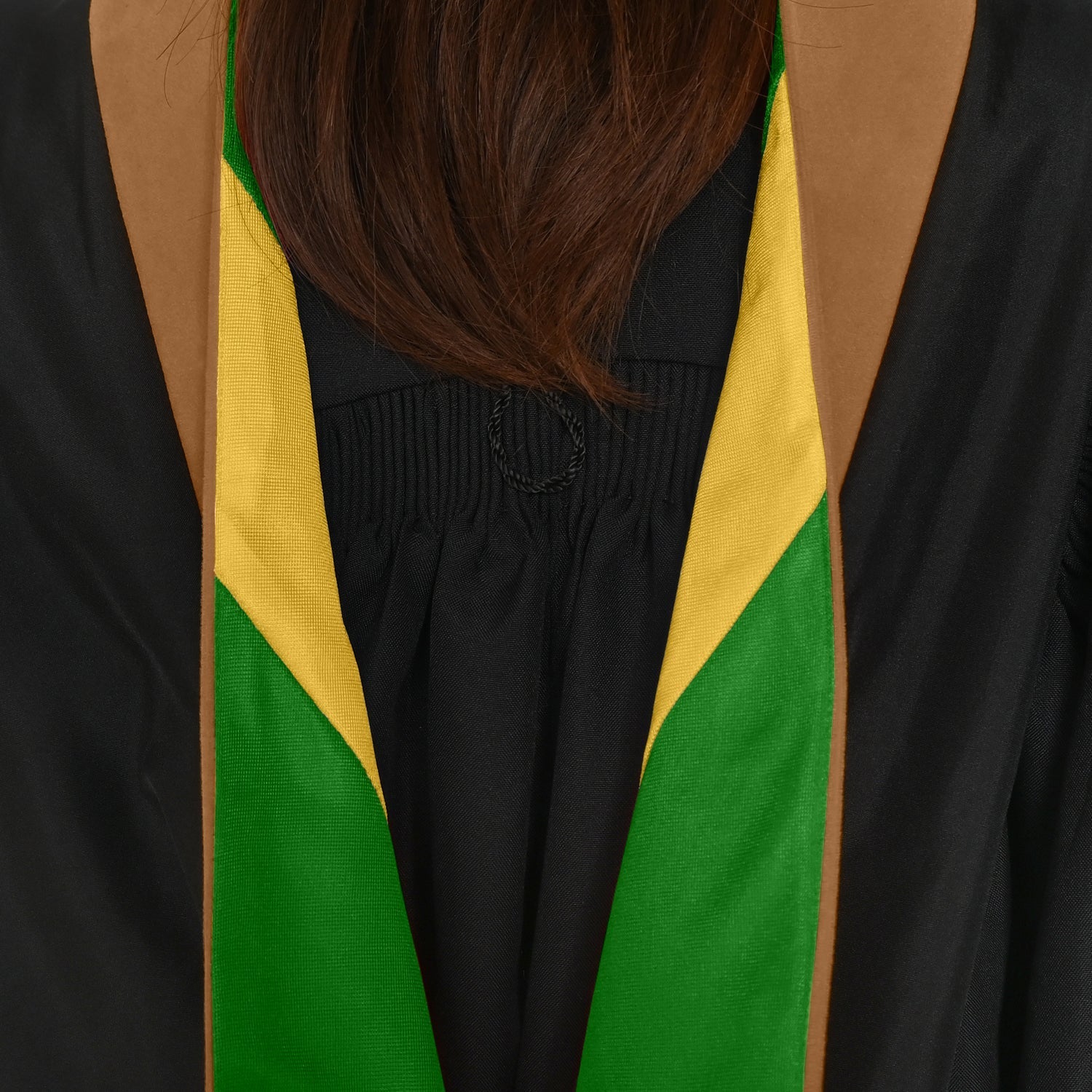Masters Hood For Business, Accounting, Commerce, Industrial, Labor Relations - Drab/Green/Gold by Wholesale Grad Supply