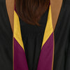 Masters Hood For Business, Accounting, Commerce, Industrial, Labor Relations - Drab/Maroon/Gold by Wholesale Grad Supply