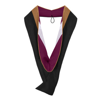 Masters Hood For Business, Accounting, Commerce, Industrial, Labor Relations - Drab/Maroon/White by Wholesale Grad Supply