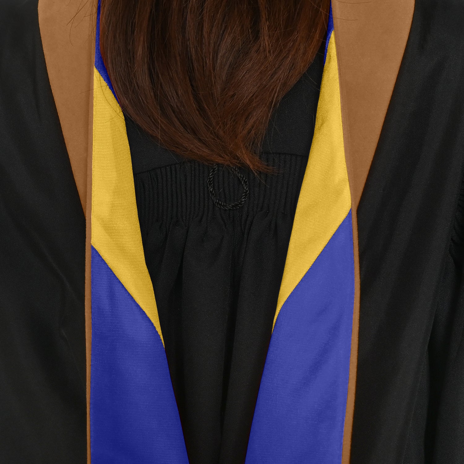 Masters Hood For Business, Accounting, Commerce, Industrial, Labor Relations - Drab/Navy Blue/Gold by Wholesale Grad Supply