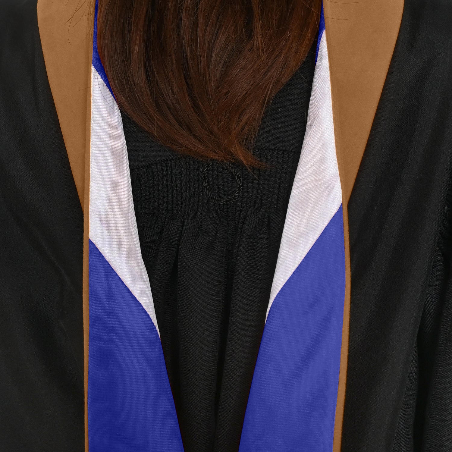 Masters Hood For Business, Accounting, Commerce, Industrial, Labor Relations - Drab/Navy Blue/White by Wholesale Grad Supply