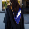 Masters Hood For Business, Accounting, Commerce, Industrial, Labor Relations - Drab/Navy Blue/White by Wholesale Grad Supply