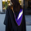 Masters Hood For Business, Accounting, Commerce, Industrial, Labor Relations - Drab/Purple/White by Wholesale Grad Supply