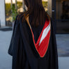 Masters Hood For Business, Accounting, Commerce, Industrial, Labor Relations - Drab/Red/Silver by Wholesale Grad Supply