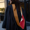 Masters Hood For Business, Accounting, Commerce, Industrial, Labor Relations - Drab/Red/White by Wholesale Grad Supply