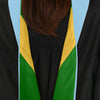 Masters Hood For Education, Counseling & Guidance, Arts in Education - Light Blue/Green/Gold by Wholesale Grad Supply
