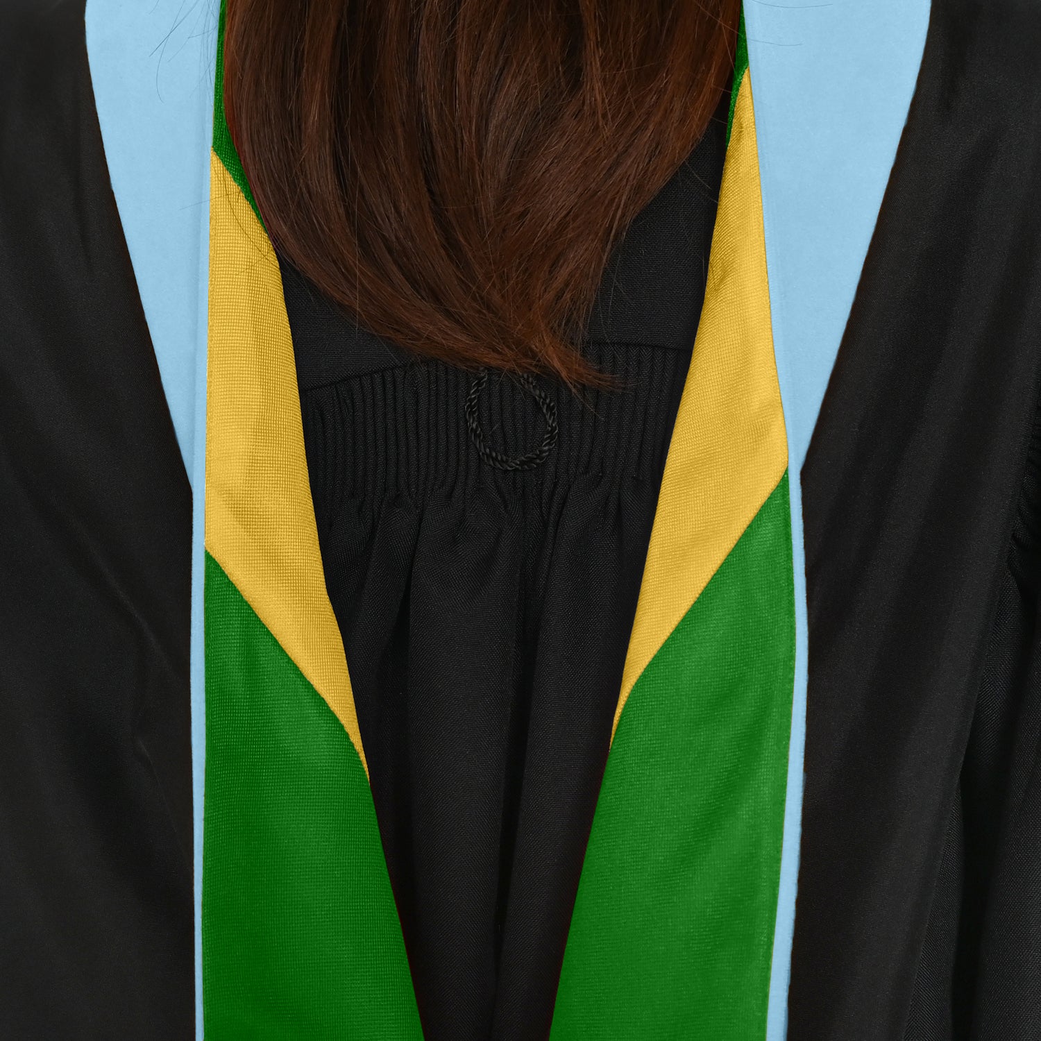 Masters Hood For Education, Counseling & Guidance, Arts in Education - Light Blue/Green/Gold by Wholesale Grad Supply