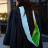 Masters Hood For Education, Counseling & Guidance, Arts in Education - Light Blue/Green/Gold by Wholesale Grad Supply