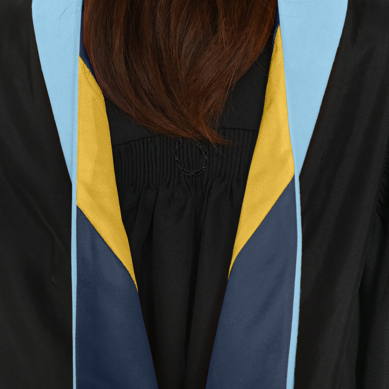 Masters Hood For Education, Counseling & Guidance, Arts in Education - Light Blue/Navy Blue/Gold by Wholesale Grad Supply