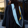 Masters Hood For Education, Counseling & Guidance, Arts in Education - Light Blue/Navy Blue/Gold by Wholesale Grad Supply
